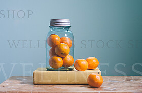 Vintage Jar of Oranges