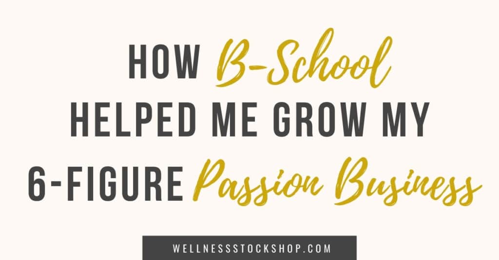 Marie Forleo's B-School in an amazing online training program that helped me build my 6-figure dream business.