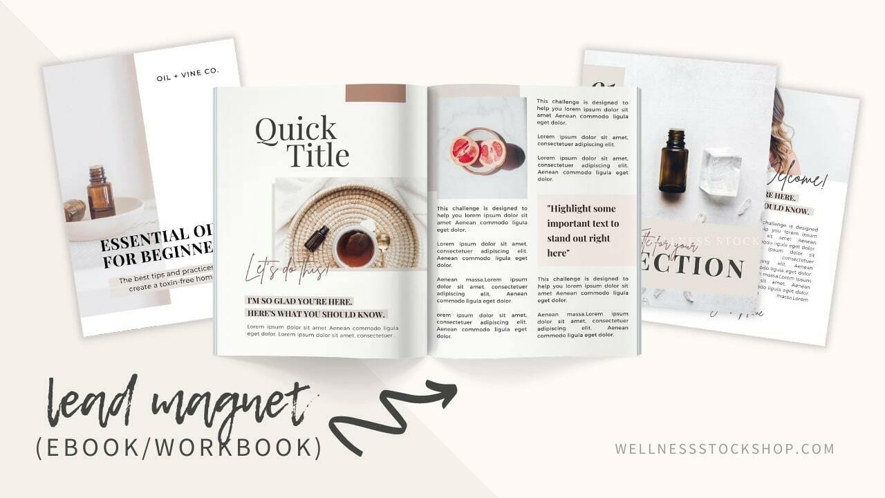 Design a lead magnet with workbook Canva templates