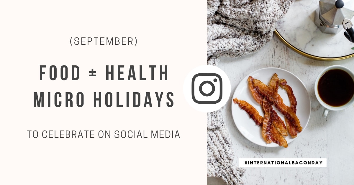 September food and health micro holiday stock images for Instagram