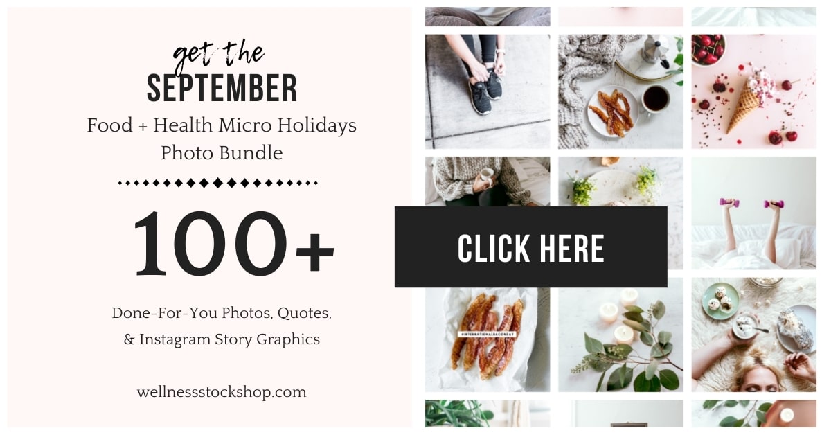 September Food And Health Micro Holiday Photo Bundle Button