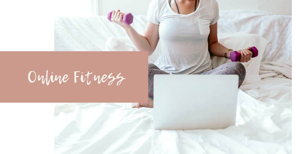 fitness and workout from home stock photos by Wellness Stock Shop