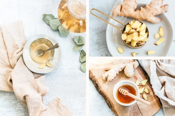 These beautiful ginger honey tea stock photos by Wellness Stock Shop are perfect for your health or wellness blog, social media, website and more.