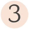 Number 3 Icon Circle