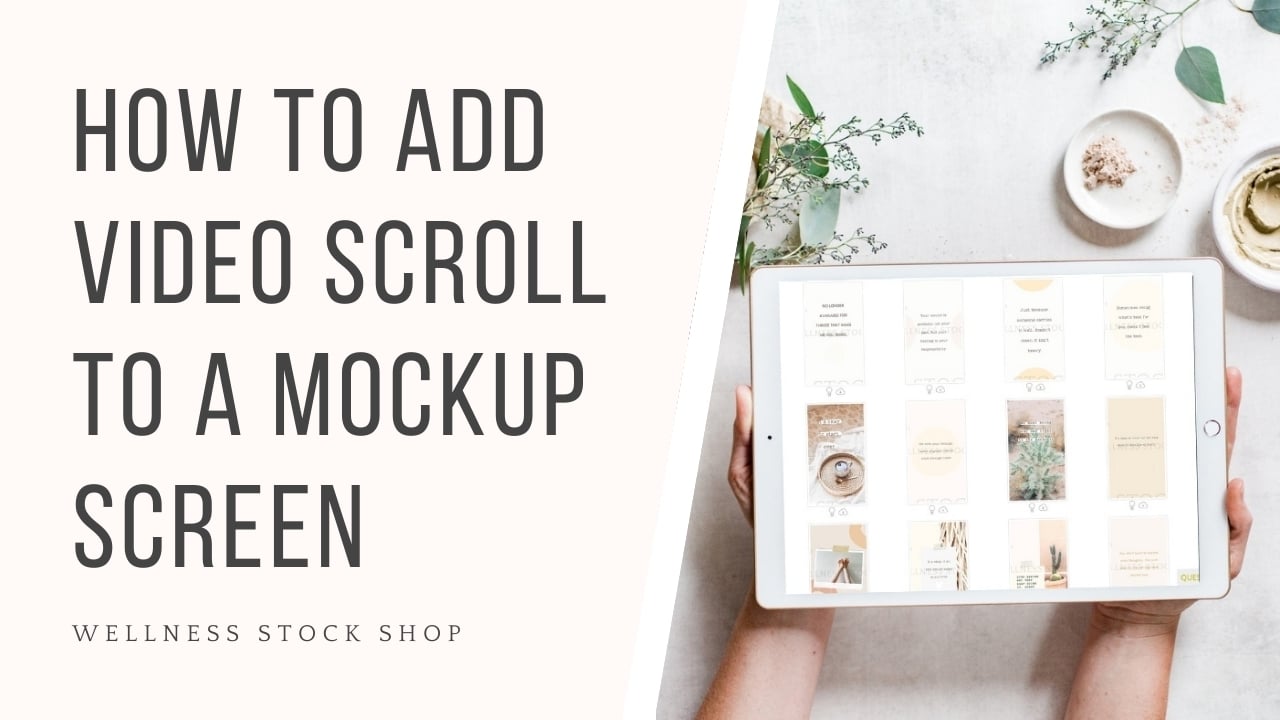 How To Add Video Scroll To A Mockup Screen Canva Tutorial 1