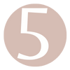 Website Icons Number 5 Circle