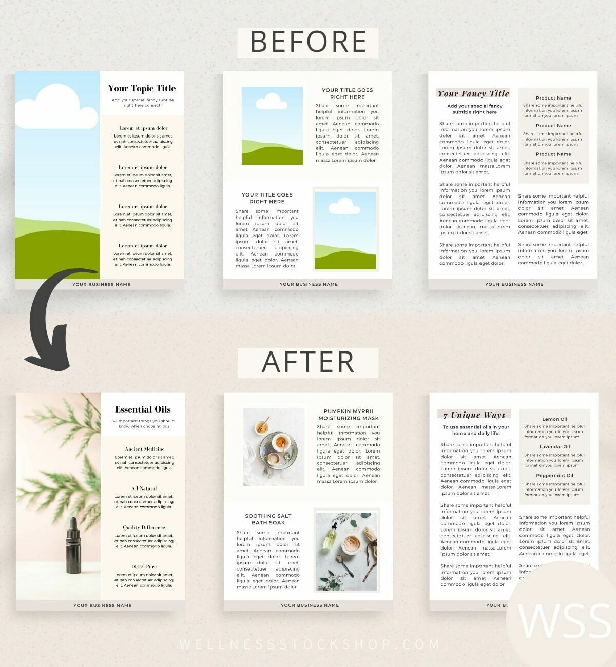 Grab these free Canva template workbook pages for your lead magnet and business