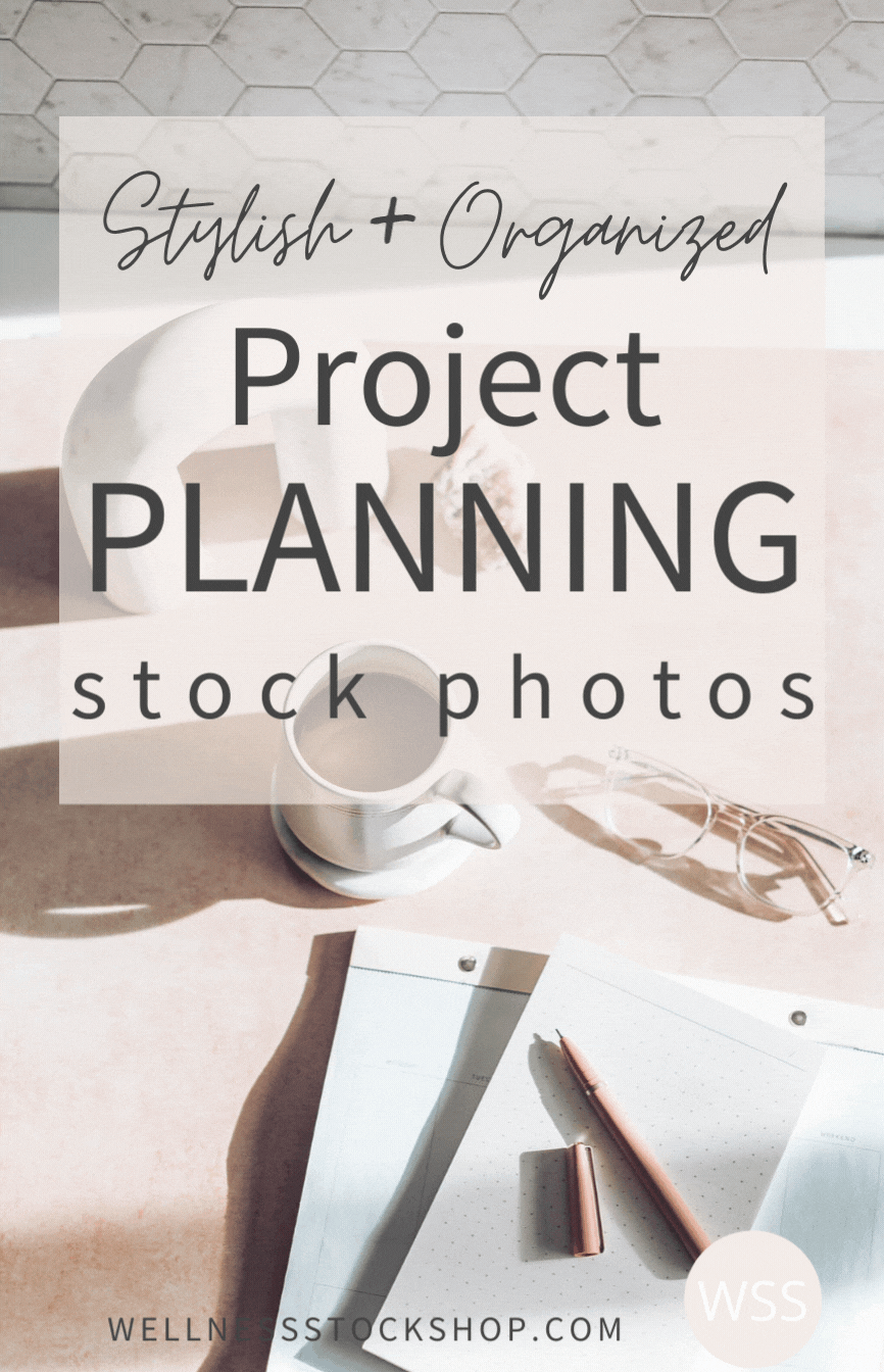 Stylish + Organized Project Planning Stock Photos