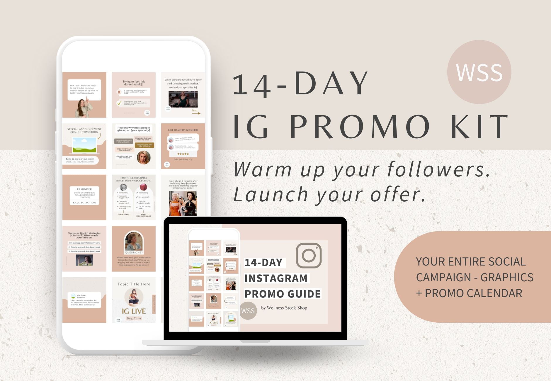 14-Day Instagram Promo Kit Graphics Thumbnail