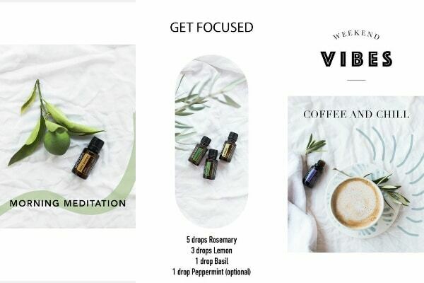 Sunday Morning Instagram Story Templates with doTERRA essential oils