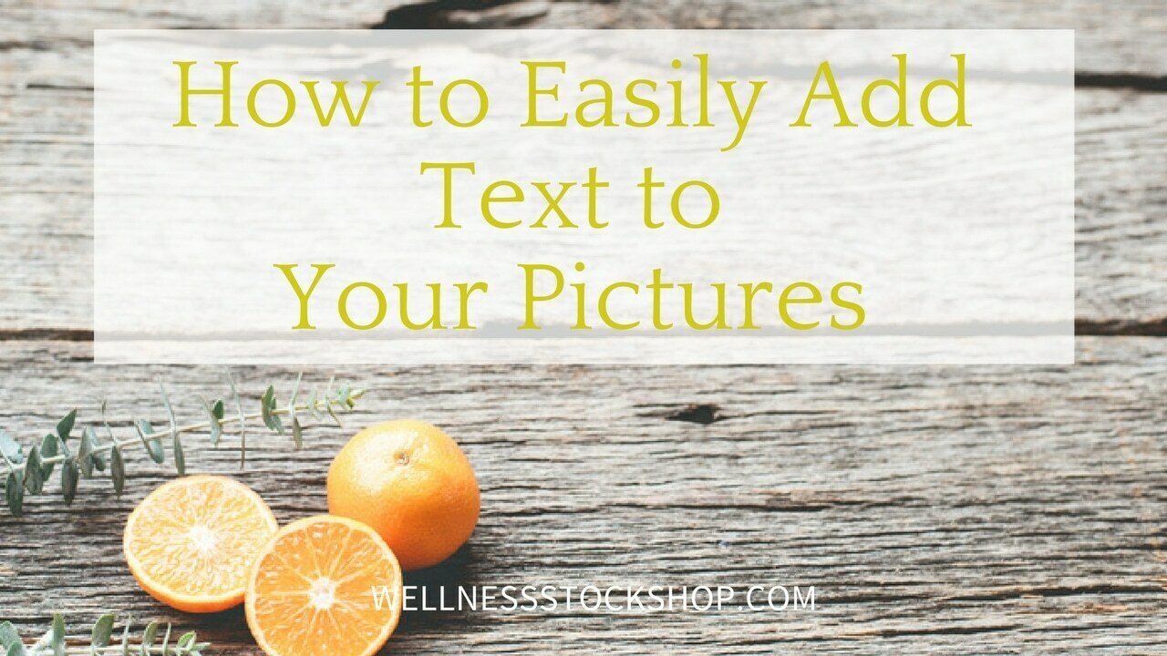 step by step tutorial on how to easily add text overlay to your pictures