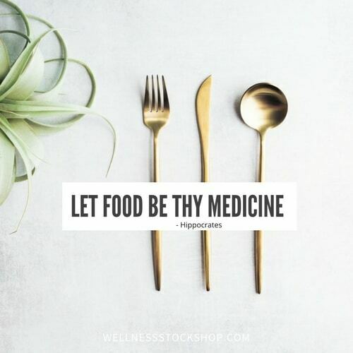 Let Food Be Thy Medicine Health Coach Photo Quote